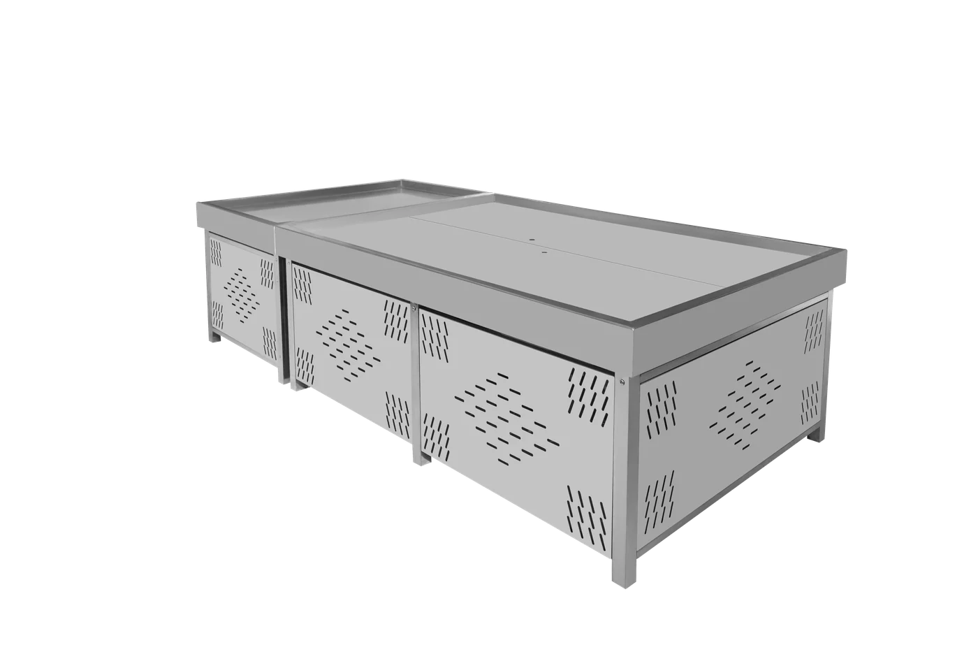 Complete stainless steel Keshun ice-fresh display table