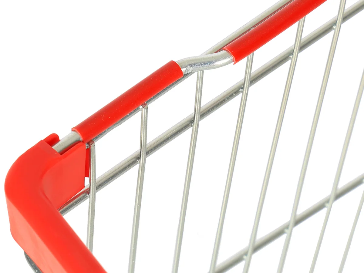 Close-up of the coloured moulded handle
