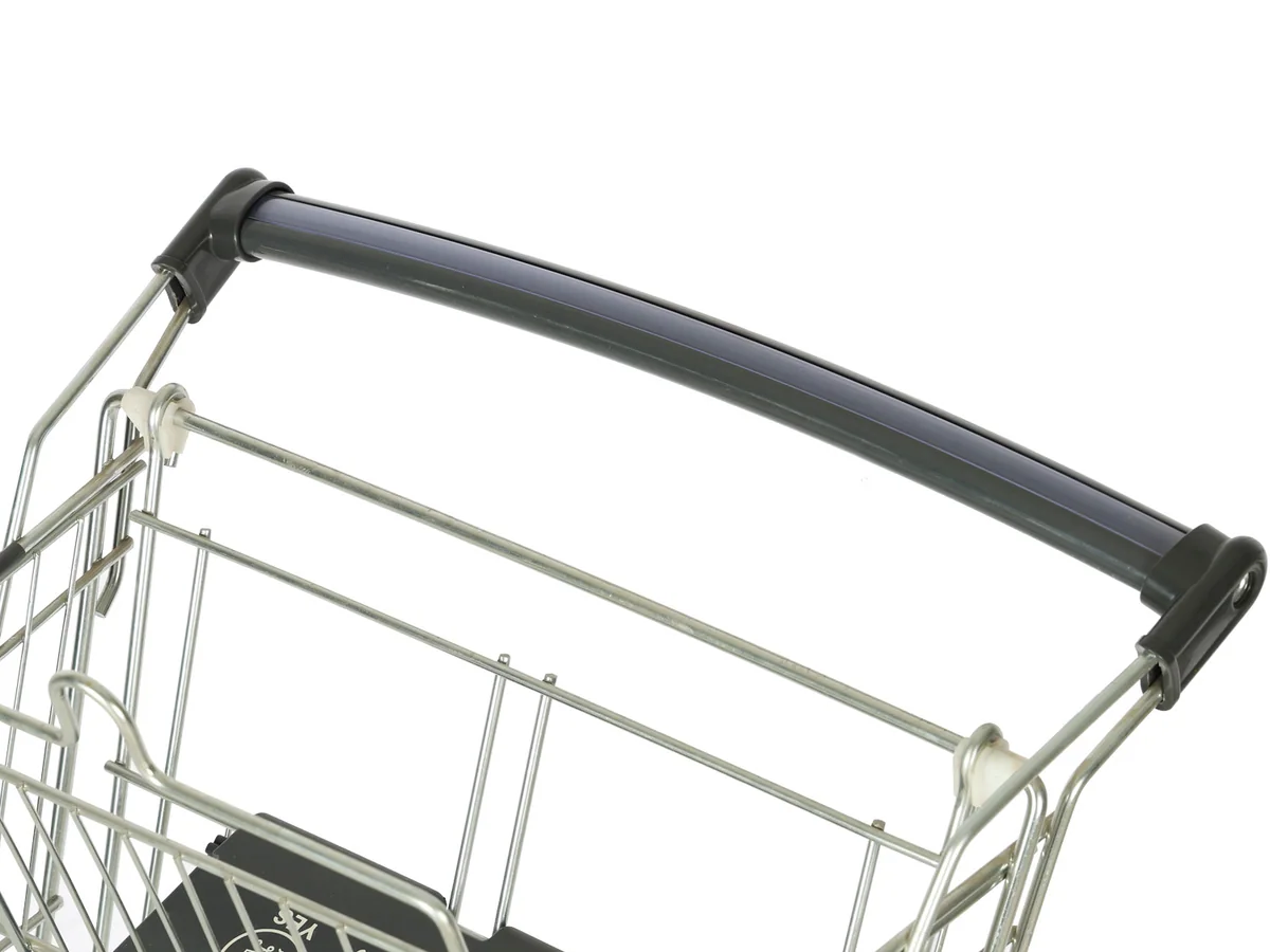 Close-up of the nesting profile of the compact trolley