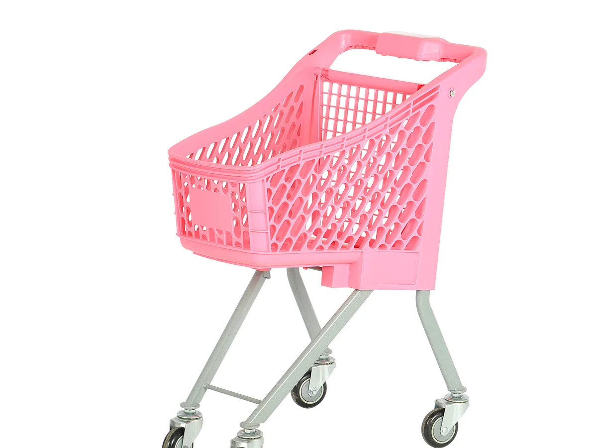 Close-up of the moulded plastic child basket