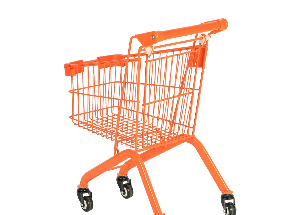 Close-up of the compact wire basket