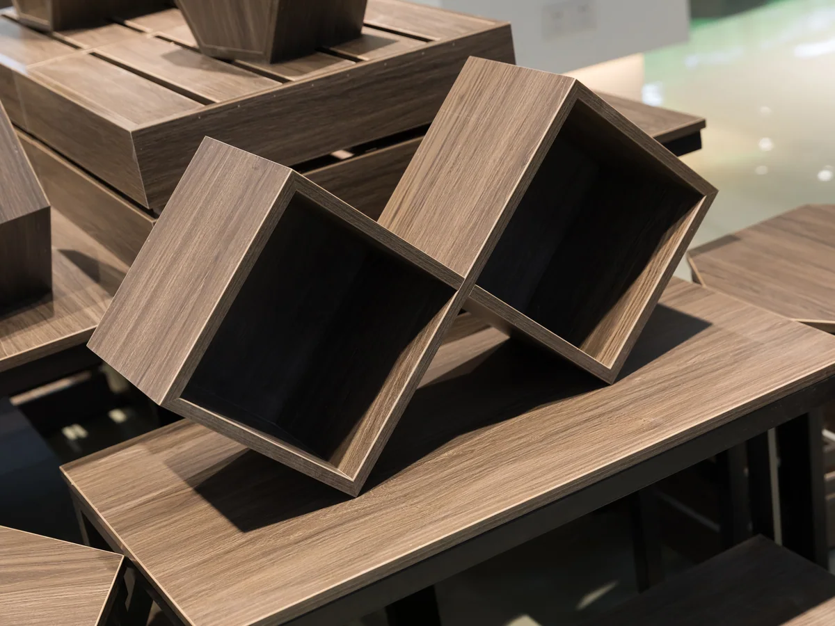Close-up of a hexagonal riser from the promotional set