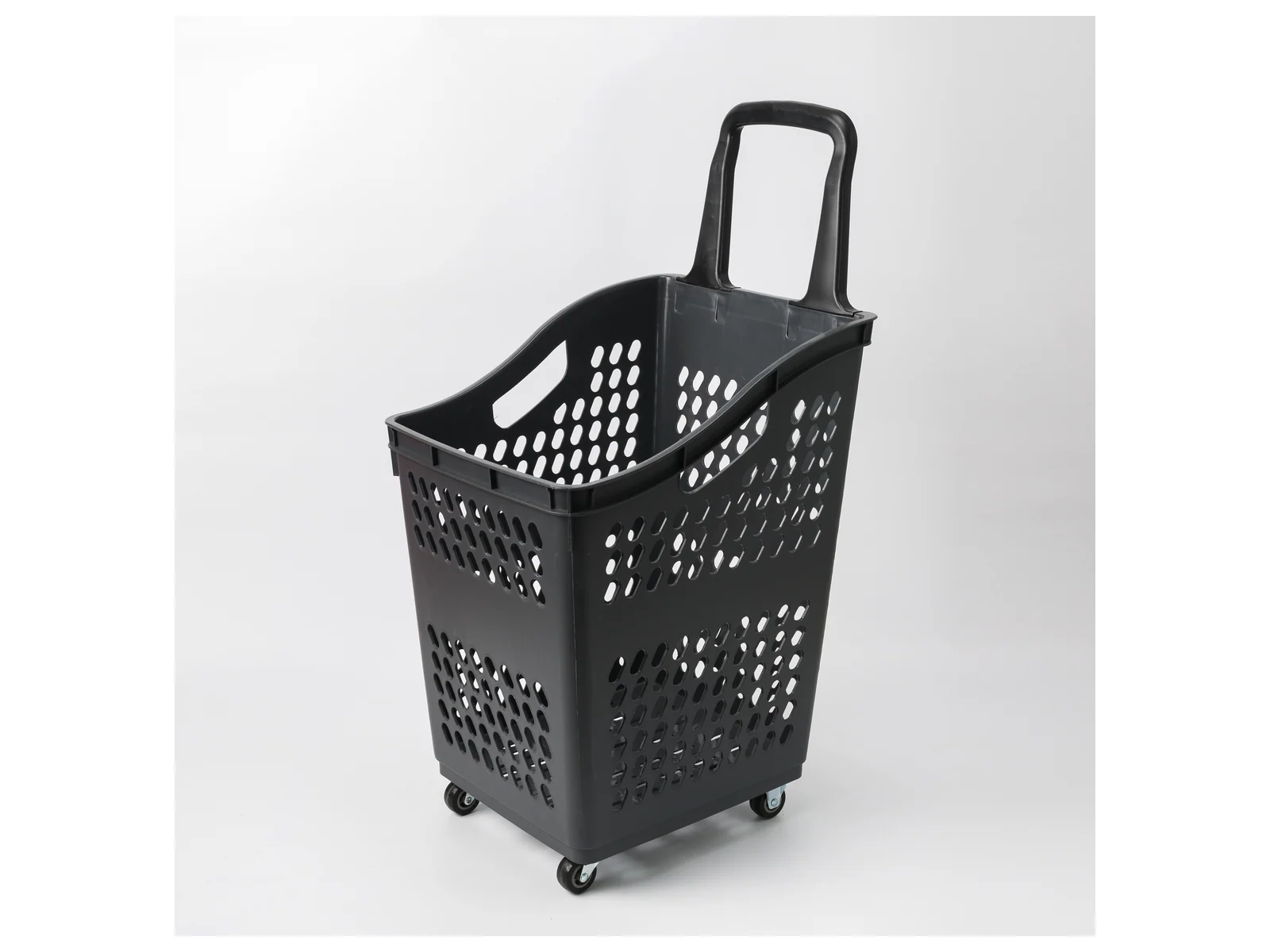 Roller Basket with Single Pull Handle on a white studio background