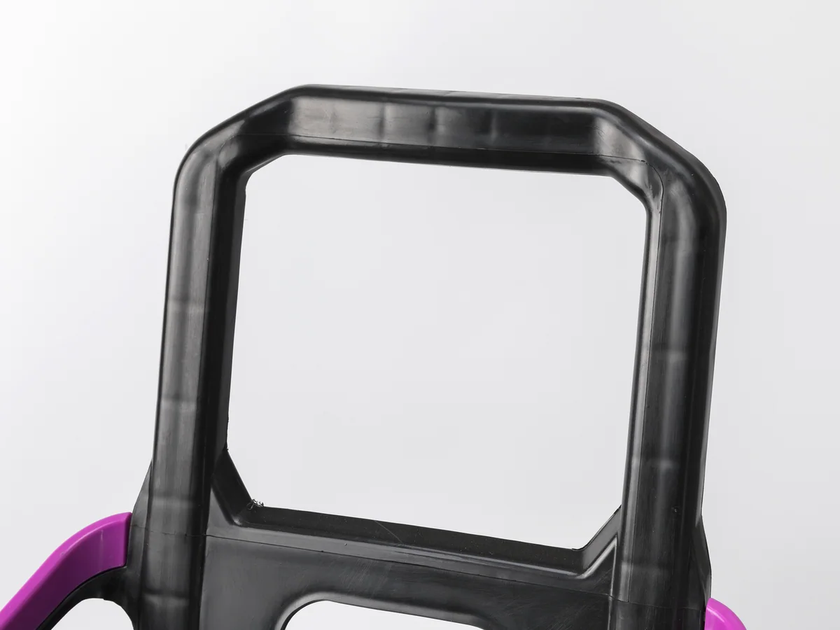 Close-up of the grip texture where the hand closes on it