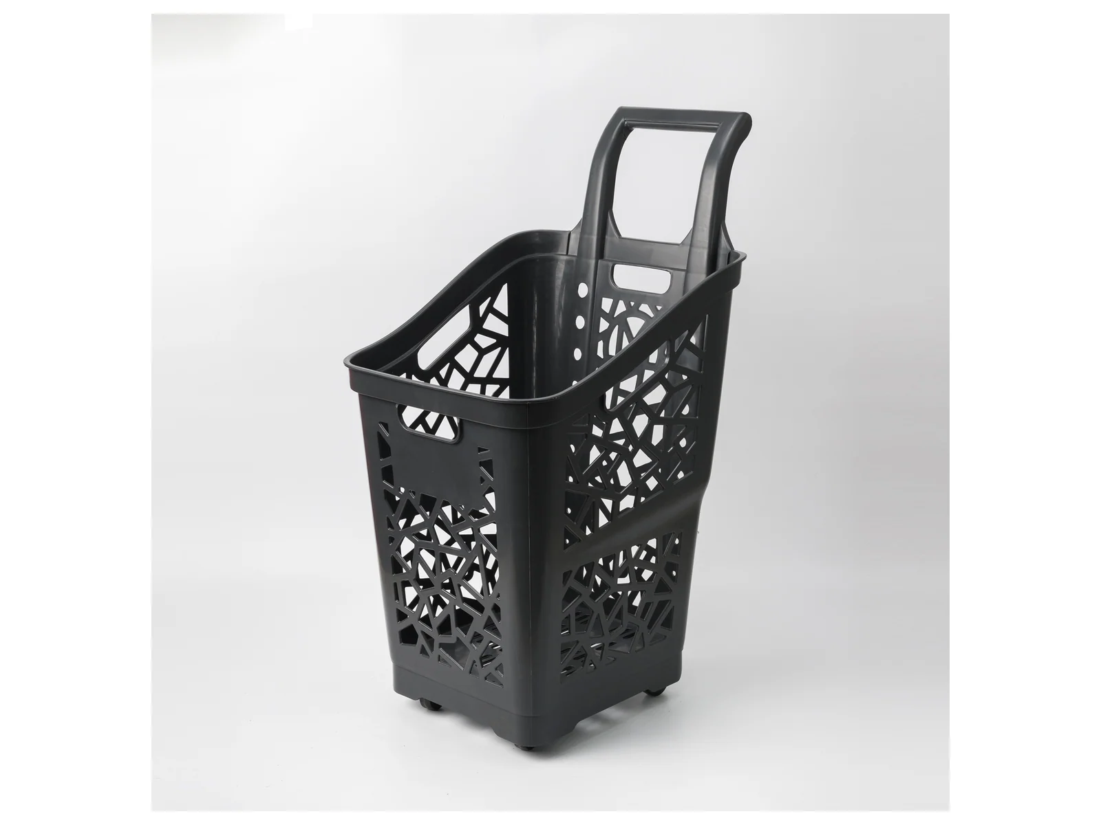 Tall Roller Basket with Narrow Base on a white studio background