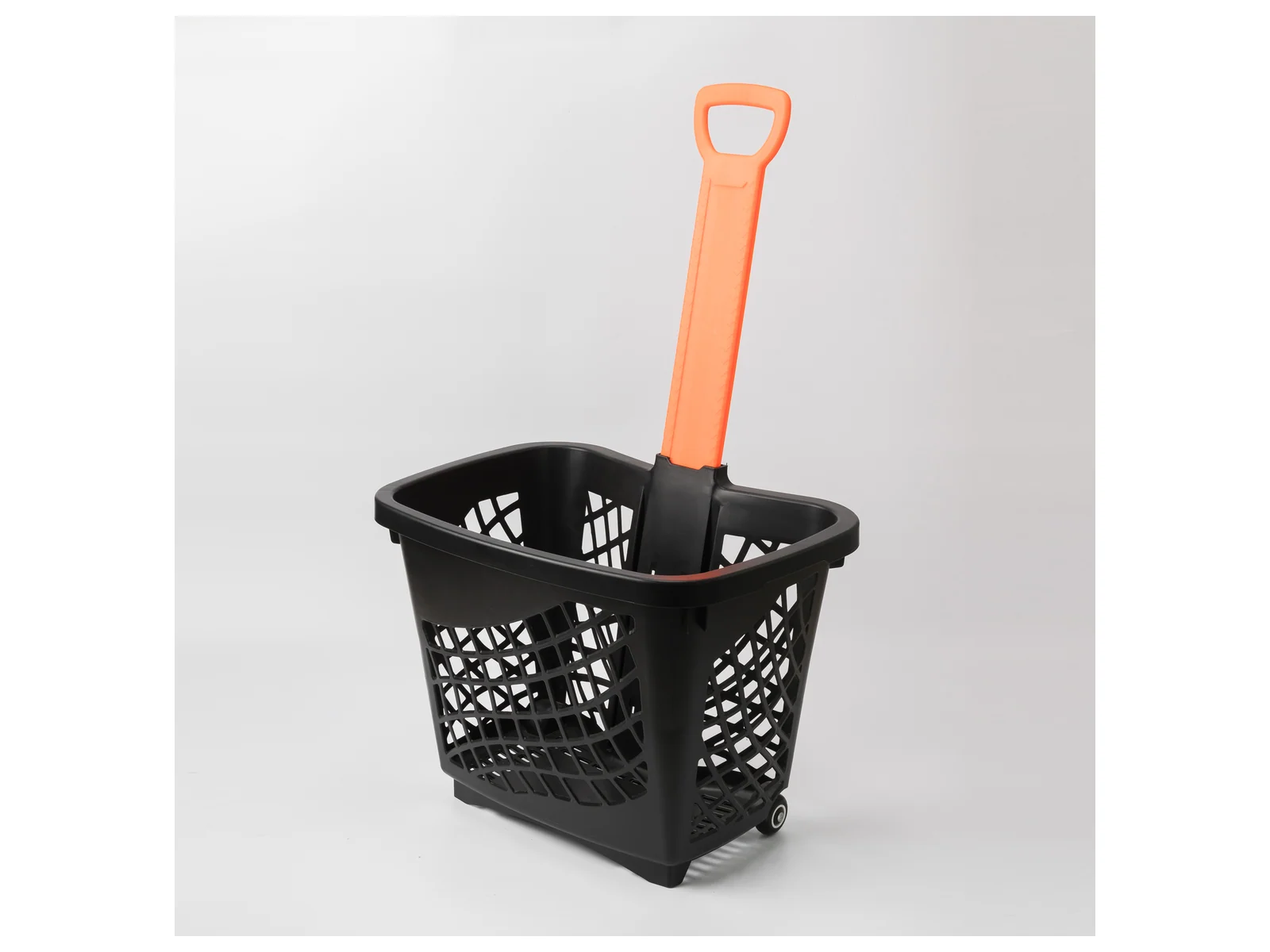 Roller Basket with Tall Grab Handle on a white studio background