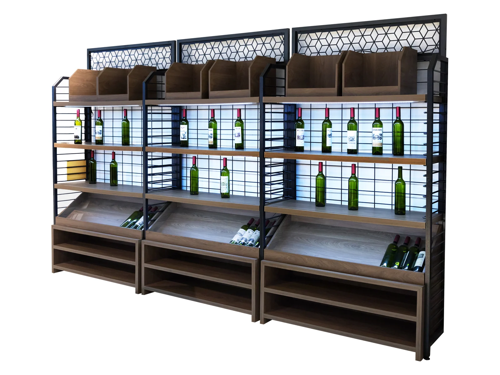 Tobacco Showcase with Compartment Grid on a white studio background
